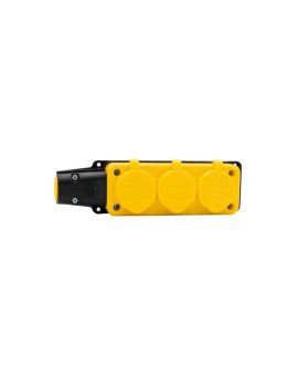 Listwa gumowa 3x230V 16A IP54 żółta