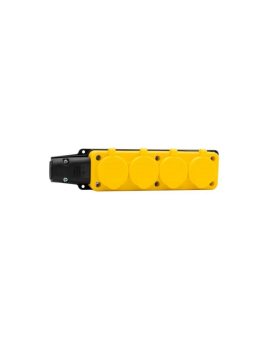 Listwa gumowa 4x230V 16A IP54 żółta