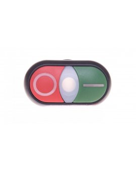 Napęd przycisku podwójny zielony/czerwony /O-I/ z podświetleniem z samopowrotem M22S-DDL-GR-X1/X0 216701