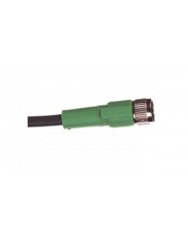 Kabel do czujnika 3P 5m wolny koniec przewodu gniazdo proste M8 SAC-3P- 5, 0-PUR/M 8FS 1669628