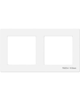 SINUM FG-02 - Ramka szklana podwójna kolor biały