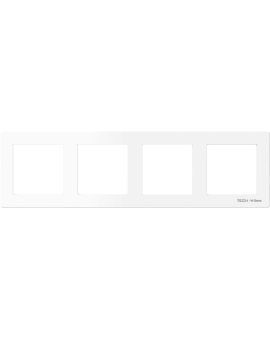 SINUM FG-04 - Ramka szklana poczwórna kolor biały
