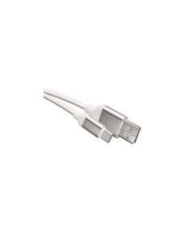 Kabel USB 2.0, wtyk A - C, ładowanie, transmisja danych, 1 m, biały EMOS SM7025W