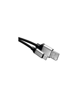 Kabel USB 2.0, wtyk A - C, ładowanie, transmisja danych, 1 m, czarny EMOS SM7025