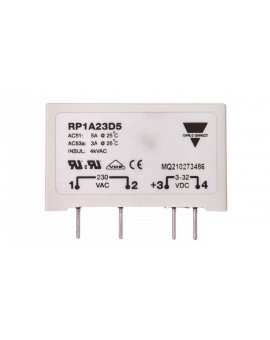 Przekaźnik półprzewodnikowy 1P do druku 5A 230V AC 4-32V DC RP1A23D5 2607514