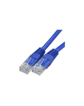 Patchcord UTP kat.5e kabel sieciowy LAN 2x RJ45 linka niebieski 10m