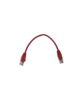 Kabel patchcord UTP5 0,25m czerwony