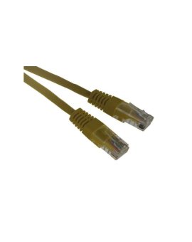 Kabel patchcord UTP5 0,5m żółty