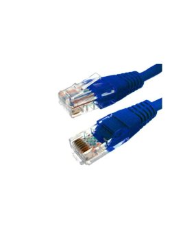 Kabel patchcord UTP5 5,0m niebieski
