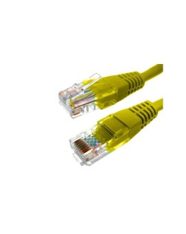 Kabel patchcord UTP5 15m żółty -
