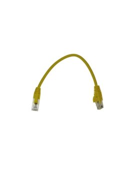 Kabel patchcord UTP5 0,25m żółty