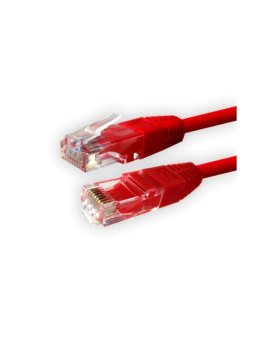 Kabel patchcord UTP5 0,5m czerwony