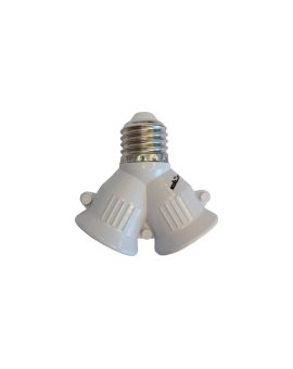 Rozgałęźnik oprawkowy adapter przejściówka E27 - 2x E27 / 24555