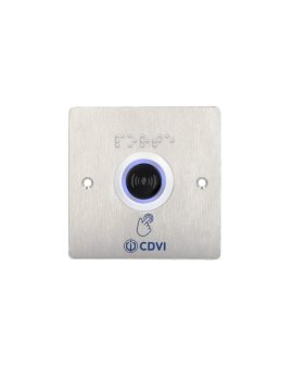 Przycisk wyjścia na podczerwień C-NO/NC LED + szyld INOX, 68x68