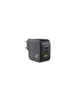 Ładowarka sieciowa Green Cell GC PowerGaN 65W (2x USB-C Power Delivery, 1x USB-A