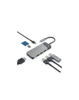 Adapter HUB GC Connect 7w1 (3xUSB-A 3.1 HDMI 4K 60Hz USB-C PD 85W) do Apple MacBook M1 / M2, Lenovo X1, Asus ZenBook, Dell XPS