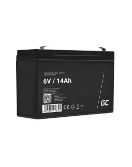 Green Cell AGM VRLA 6V 14Ah bezobsługowy akumulator do systemu alarmowego, kasy fiskalnej, zabawki