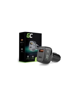 Green Cell Ładowarka samochodowa 1x USB typ-A Quick Charge 3.0 1x USB typ-C Powe