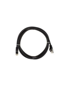 Patchcord S/FTP kat.6A PiMF kabel sieciowy LAN 2x RJ45 linka PoE czarny 15m