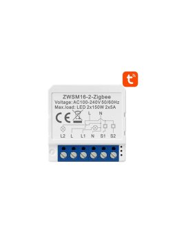 Inteligentny przełącznik dopuszkowy ZigBee Avatto ZWSM16-W2 TUYA