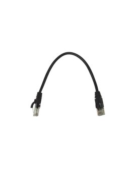 Kabel patchcord UTP5 0,25m czarny