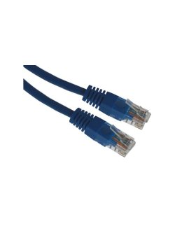 Kabel patchcord UTP5 1,0m niebieski