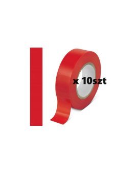 Taśma izolacyjna czerwona 25m 10-pak /opak = 10szt/
