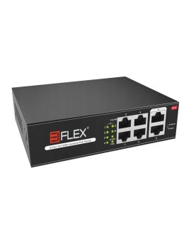 Switch PoE Eiflex EI-H1064PL 4xPoE 6xFE 2xUplink niezarządzalny, 10/100Mb/s, 65W