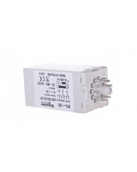 Przekaźnik czasowy 2P 5A 0,1-1,2sek 24-48V AC/DC załączanie na nastawiony czas RTX-133 24/48 1,2SEK