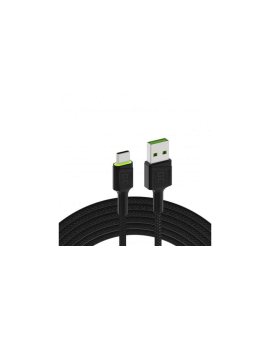Kabel USB-A na USB-C RAY LED QC 3.0, 2m (KABGC13) GREEN CELL