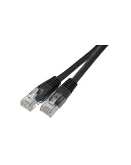 Patchcord UTP kat.6 kabel sieciowy LAN 2x RJ45 linka czarny 15m
