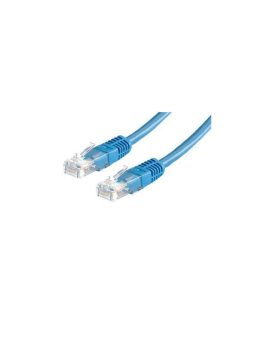 Kabel patchcord UTP CU kat.6 1m niebieski