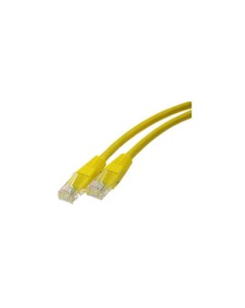 Kabel patchcord UTP CU kat.6 1,5m żółty