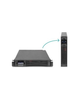 DIGITUS Zasilacz awaryjny UPS Online Rack 19 LCD, 3000VA/3000W, 6x12V/9Ah, 8xC13, 1xC19, USB, RS232, RJ45 DN-170096