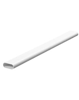 Sztywny, Ø 38mm, dł. 3m, materiał: PVC, kolor: Biały, -5 → +60C, RS PRO