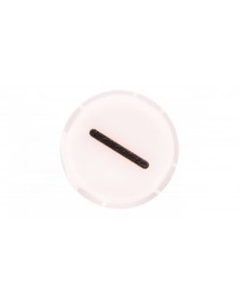 Soczewka przycisku 22mm płaska biała z symbolem ZMNIEJSZANIE (MINUS) M22-XDL-W-X5 218303