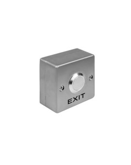 Natynkowy metalowy przycisk wyjścia z napisem EXIT ze stali nierdzewnej Fox W53