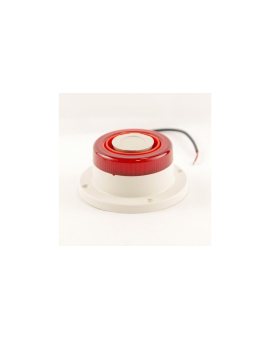 Sygnalizator akustyczno-optyczny, wewnętrzny, światło czerwone, zasilanie 12V, bardzo głośny 122db, Fox AS7030