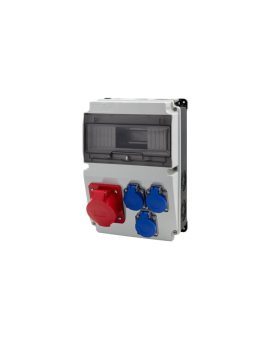 Rozdzielnica LAGO 10M BICOLOR - gniazda 16A 5p, 3x230V /10 modułów/