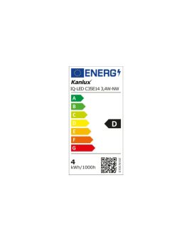 Żarówka LED E14 IQ-LED C35E14 3,4W-NW 470lm 4000K barwa neutralna 36683