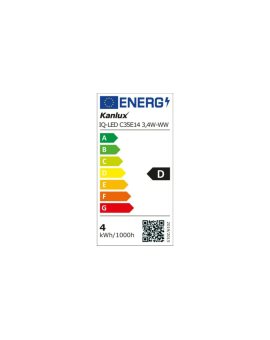 Żarówka LED E14 IQ-LED C35E14 3,4W-WW 470lm 2700K barwa ciepła 3 lata Gwar. 36682