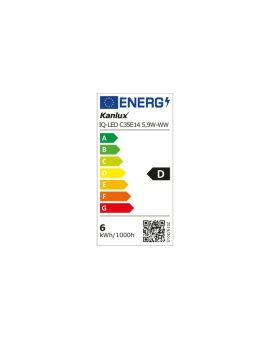 Żarówka LED E14 IQ-LED C35E14 5,9W-WW 806lm 2700K barwa ciepła 3 lata Gwar. 36685