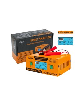 Prostownik mikroprocesorowy ERRET Smart E80 6V/12V/24V 15A (orange)
