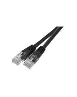 Patchcord UTP kat.6 kabel sieciowy LAN 2x RJ45 linka czarny 7,5m