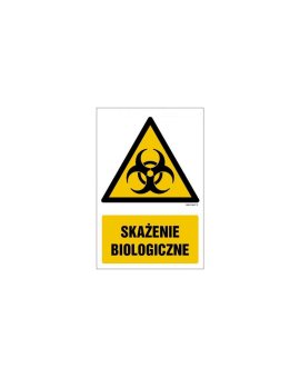 ZNAK - GF023 Skażenie biologiczne 30 x 45 cm KN - Folia podłogowa