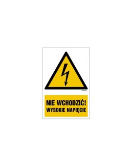 ZNAK - HA025 Prace na obiekcie 70 x 105 cm PN - Płyta 1mm