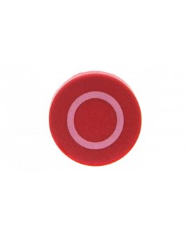 Wkładka przycisku 22mm wystająca czerwona z symbolem O M22-XDH-R-X0 218155