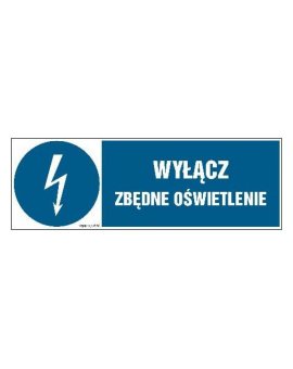 ZNAK - HF021 Nie zastawiać! Rozdzielnia elektryczna 45 x 15 cm PN - Płyta 1mm