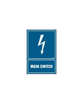 ZNAK - HG056 Main switch - opakowanie 10 sztuk 5 x 7,5 cm PN - Płyta 1mm