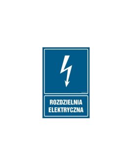 ZNAK - HG057 Rozdzielnia elektryczna 20 x 30 cm PN - Płyta 1mm